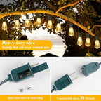 Brightever 50FT Outdoor String Lights Waterproof, 2700K Bright LED Patio Lights - Image 6