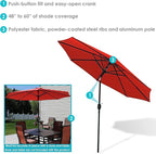 Sunnydaze Outdoor Patio Umbrella - Image 2