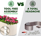 Plant & Plot Galvanized Raised Garden Beds Outdoor // 4×2×2 ft Planter Raised - Image 2