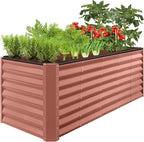 Best Choice Products 8x2x2ft Outdoor Metal Raised Garden Bed, Rectangular Deep by BestChoiceProducts