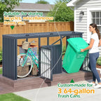 AECOJOY Outdoor Trash Can Storage Shed - Image 4