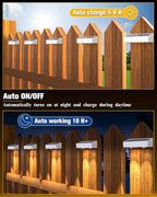 Solar Fence Lights 12 Pack, 50 Lumens Outdoor Fence Solar Lights - Image 6