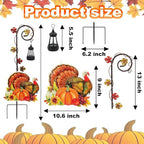 Turkey Garden Metal Stake with Solar Light, Outdoor Solar lamp Decoration - Image 2