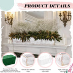 Dandat 1 Set Wood Boxes for Centerpieces 16x4 Inch Rectangle Wooden Planter Box - Image 3