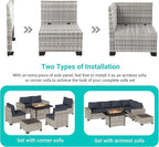 7 Pieces Outdoor Patio Furniture Set - Image 3