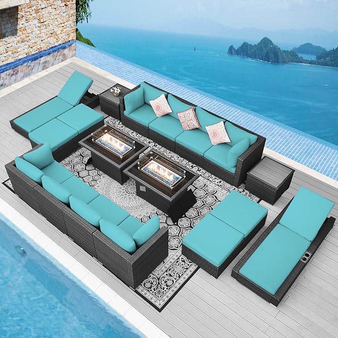 NICESOUL 18 Piece Outdoor Sectional by NICESOUL