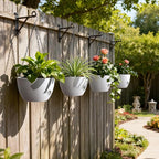 4 Pack 8 Inch Self Watering Hanging Planters - Image 6