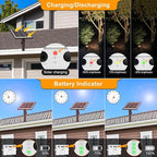MEIKEE Solar Spot Lights Outdoor, 4-in-1 Solar Landscape Lights, 4W/6V IP66 - Image 6