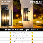 18in Large Outdoor Wall Light Fixtures, Exterior Lighting Fixtures Porch - Image 2