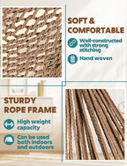 Chihee Hammock Chair Super Large Soft-Spun Cotton Rope Weaving Hanging Chair - Image 3