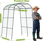 Miory Garden Arch Trellis for Climbing Plants Outdoor, Metal Plants Support - Image 3