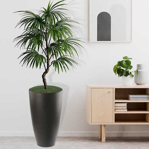 2 Packs 21 inch Tall Planter, Indoor Outdoor Round Planter - Image 2