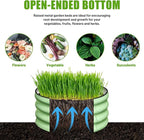 SnugNiture 3 Pcs 2x2x1ft Round Galvanized Raised Garden Bed Kit Outdoor - Image 4