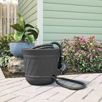 Suncast Lattice Hose Pot for Outdoor Garden Storage, Peppercorn - Image 6
