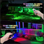 Multi Colored Spotlights Outdoor: RGBW LED Spot Light Plug in 120V Remote - Image 3