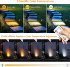 MEIHUA 6 in 1 Solar Spot Lights Outdoor, Solar Landscape Spotlights - Image 5