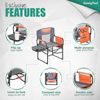 SUNNYFEEL Camping Directors Chair, Heavy Duty, Oversized Portable Folding Chair - Image 6