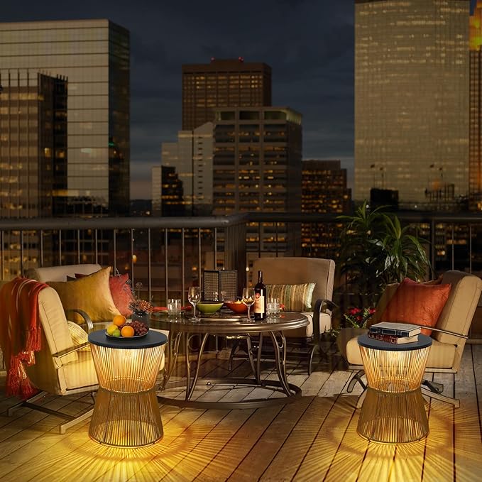 HMVPL Solar Outdoor Side Table - Image 6