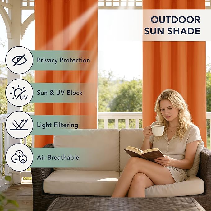 Outdoor Curtains for Patio Waterproof - Image 3