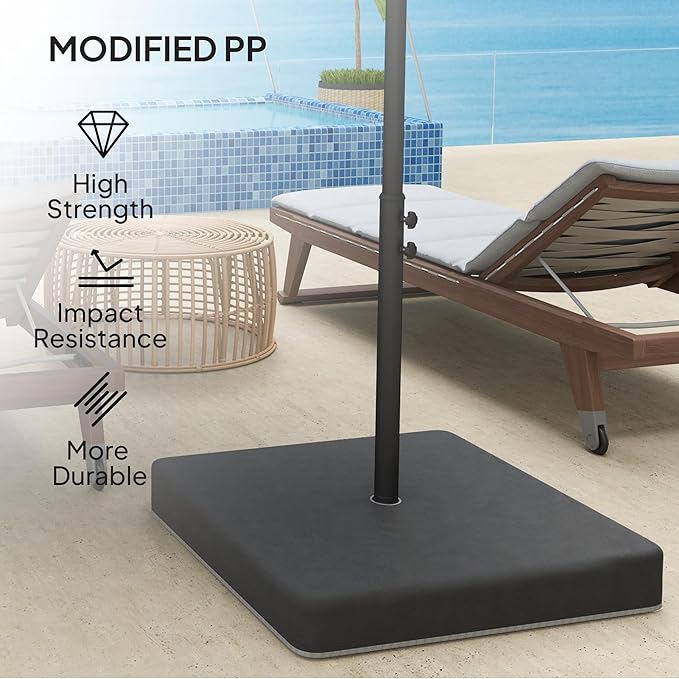 Outsunny 4 Piece 176 lbs Cantilever Umbrella Base Weight Set - Image 4