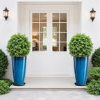 QCQHDU 21 inch Tall Planters for Outdoor & Indoor Plants, Home Decor - Image 2