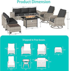 10-Piece Outdoor Patio Furniture Set - Image 5