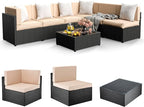 Pamapic 7 Pieces Outdoor Sectional Furniture，Wicker Patio sectional Furniture - Image 2