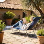 Outsunny Folding Chaise Lounge Chair, Pool Sun Tanning Chair, Outdoor Lounge - Image 8