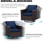 Joyside Wicker Patio Furniture Sets, 7 Pieces Upgraded Large Size Outdoor - Image 3