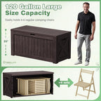 Greesum Outdoor Storage Box 120 Gallon Storage Bin - Image 5