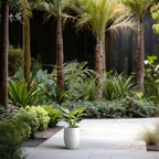 Kante 11.8 Inch Tall Concrete Planter, Large Indoor Outdoor Plant Pot - Image 3
