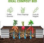 12x4x1FT Galvanized Raised Garden Bed Kit, Vegetable Boxes-Rectangle Metal - Image 3