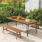 Tangkula 79 Inch Outdoor Dining Table - Image 9