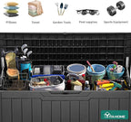 YITAHOME 100 Gallon Resin Deck Box, Weather Resistant Outdoor Storage Box - Image 5