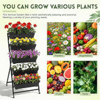 2 Pack 5-Tier Vertical Garden Planter 4.5 ft Tall Raised Garden Bed - Image 4