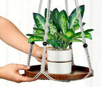 2 Pack Macrame Plant Hanger | Plant Hanger Indoor, Hanging Planter Shelf | - Image 4