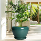 Ceramic Planter for Indoor Plants 10 Inch - Image 4