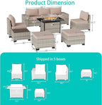 9-Piece Outdoor Patio Furniture Set - Image 4
