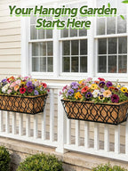 24in Tapered Coco Liners for Window Planter Box - Image 5