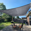 SUNLAX Sun Shade Sail 13' x 16' Dark Grey Rectangle Canopy Sail Shade Cover UV by SUNLAX