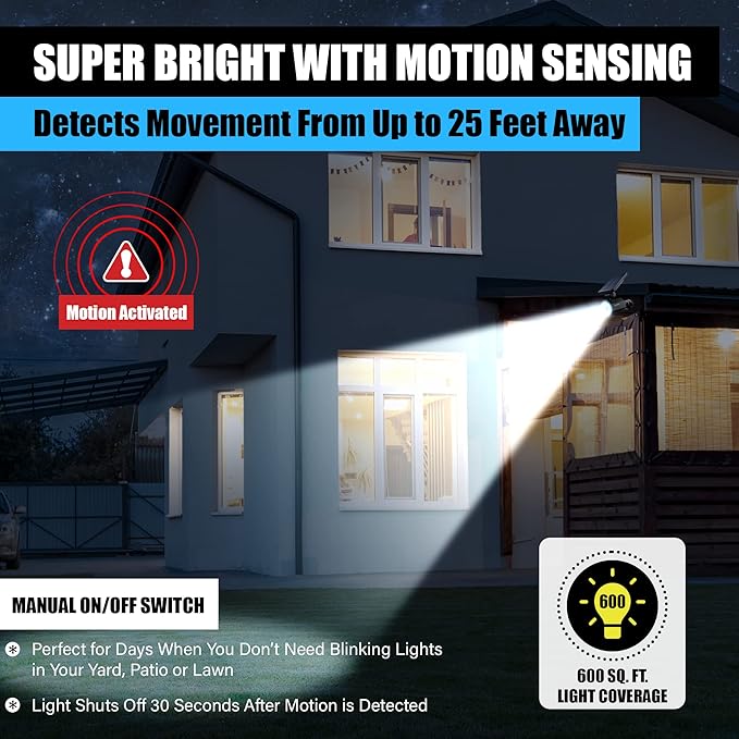Bell+Howell Bionic Spotlight Motion Solar Spot Lights Outdoor Waterproof - Image 5