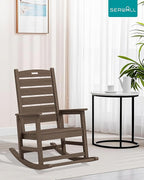 SERWALL Outdoor Rocking Chair Set of 2, Oversized Rocking Chair - Image 7