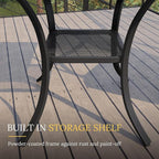 VICLLAX 27.5" Outdoor Round Patio Table - Image 6