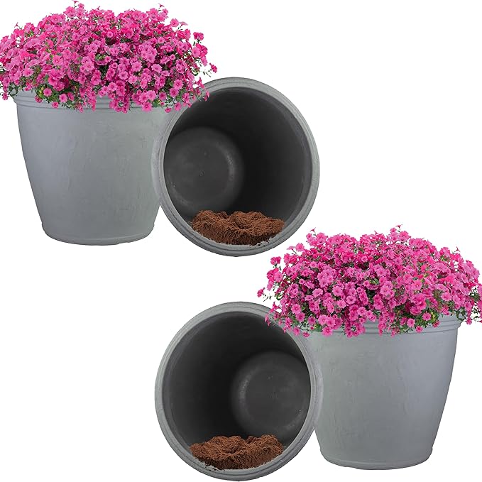 Sunnydaze 24-Inch Anjelica Large Plastic Pot by SunnydazeDecor