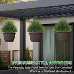 Artificial Cypress Topiary Bushes - Image 8
