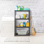 Sterilite 4-Pack 4 Shelf Unit, Heavy-Duty Shelving Storage and Utility Rack - Image 6