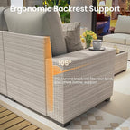 9 Piece Outdoor Patio Furniture Set - Image 9