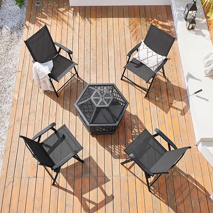 Yaheetech Patio Dining Chairs Set of 4 - Image 2