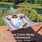 Sunnydaze Quilted Outdoor Hammock - Image 4