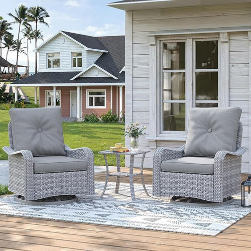 2-Seat Modern Patio Furniture Set by MASIONBACKYARDS